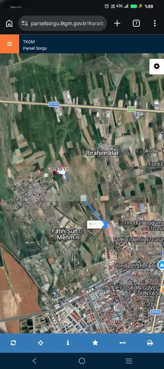 Yakutiye Merkez'de 923 m² Satılık Arsa