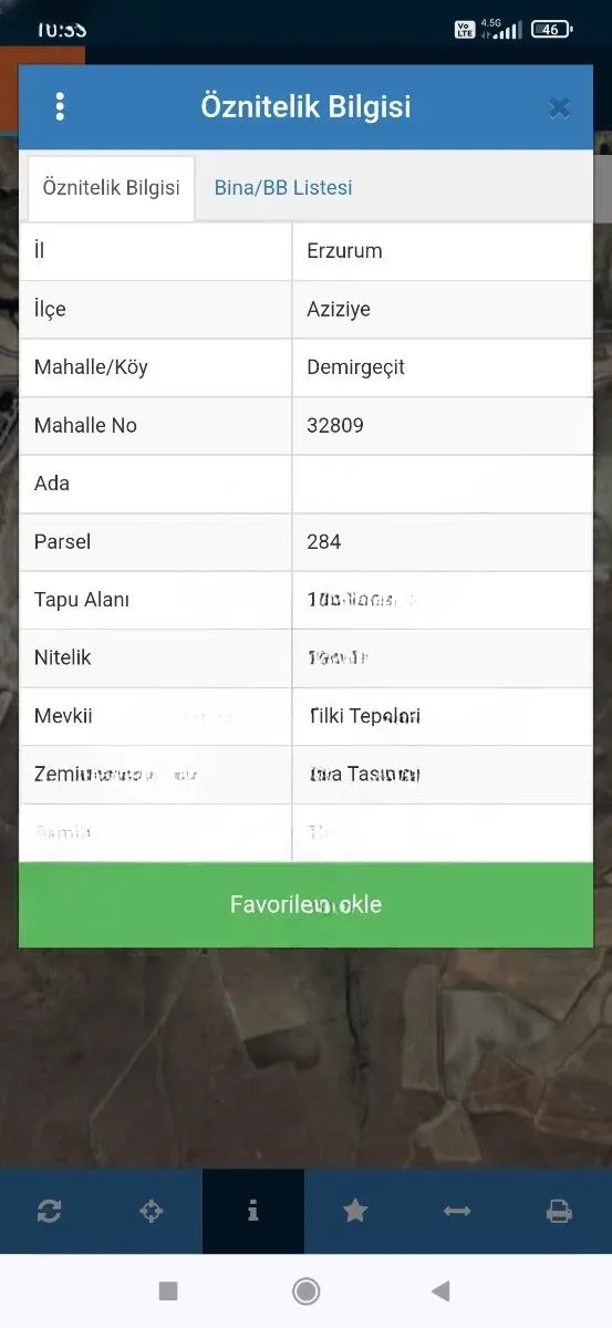 Aziziye Merkez'de Satılık Arsa