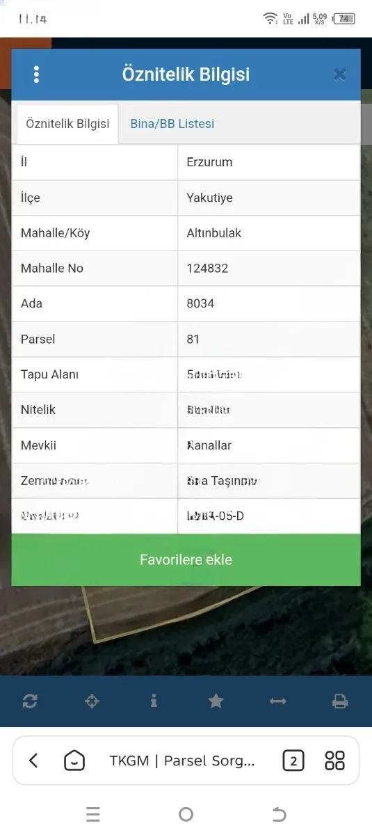Yakutiye Köyler'de Satılık Arsa