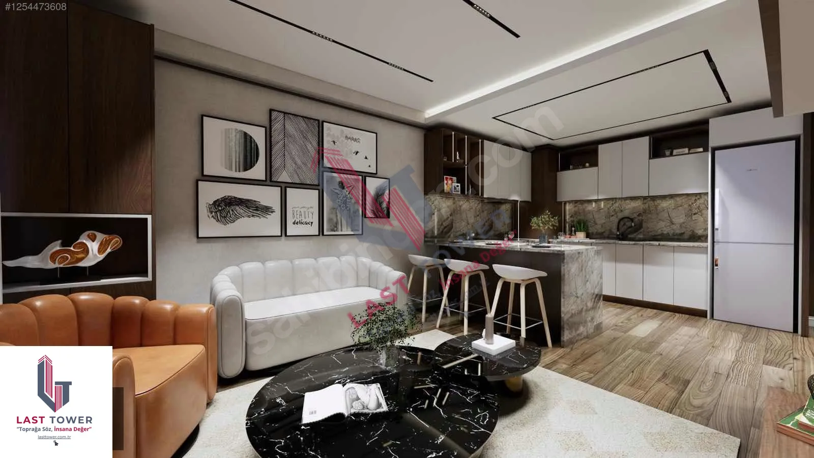ERZURUM AZIZIYE SATILIK 1+1 DAİRE 50M² SALTUKLU 1/3 KAT SIFIR