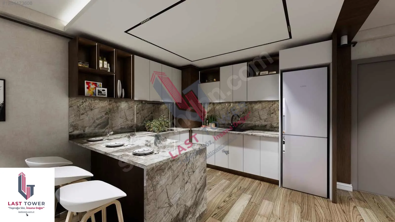 ERZURUM AZIZIYE SATILIK 1+1 DAİRE 50M² SALTUKLU 1/3 KAT SIFIR