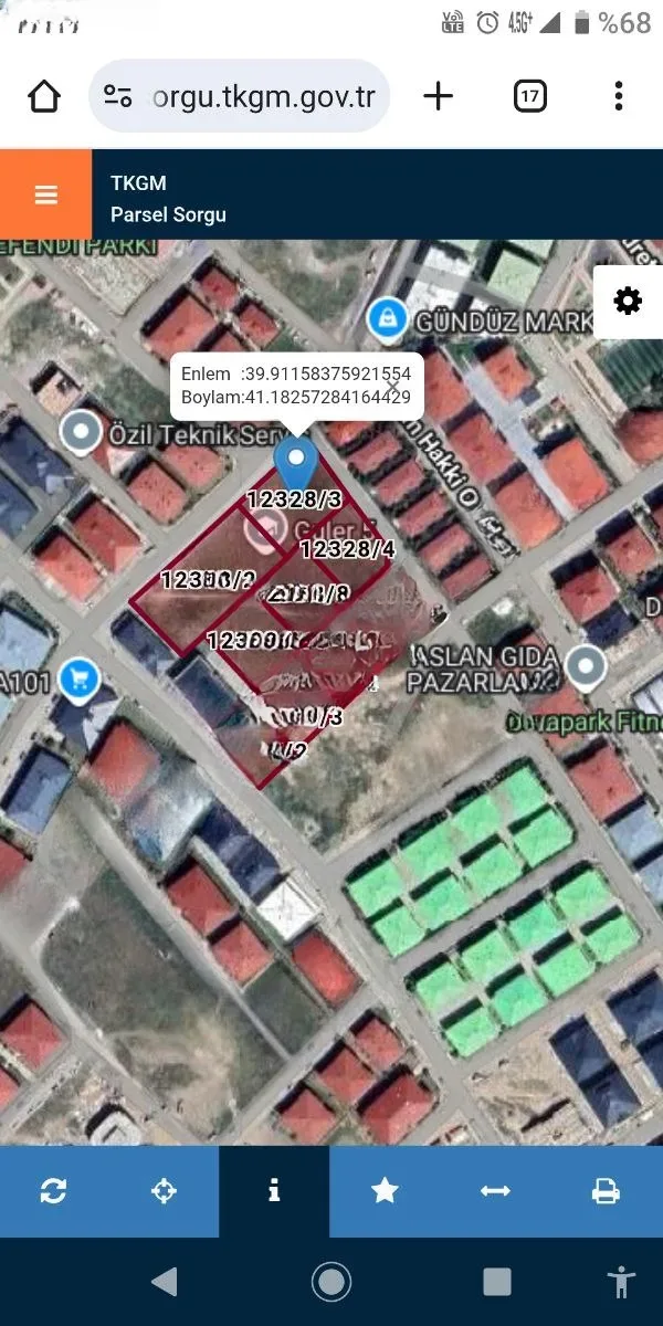 Aziziye Merkez'de 202 m² Satılık Arsa - 1